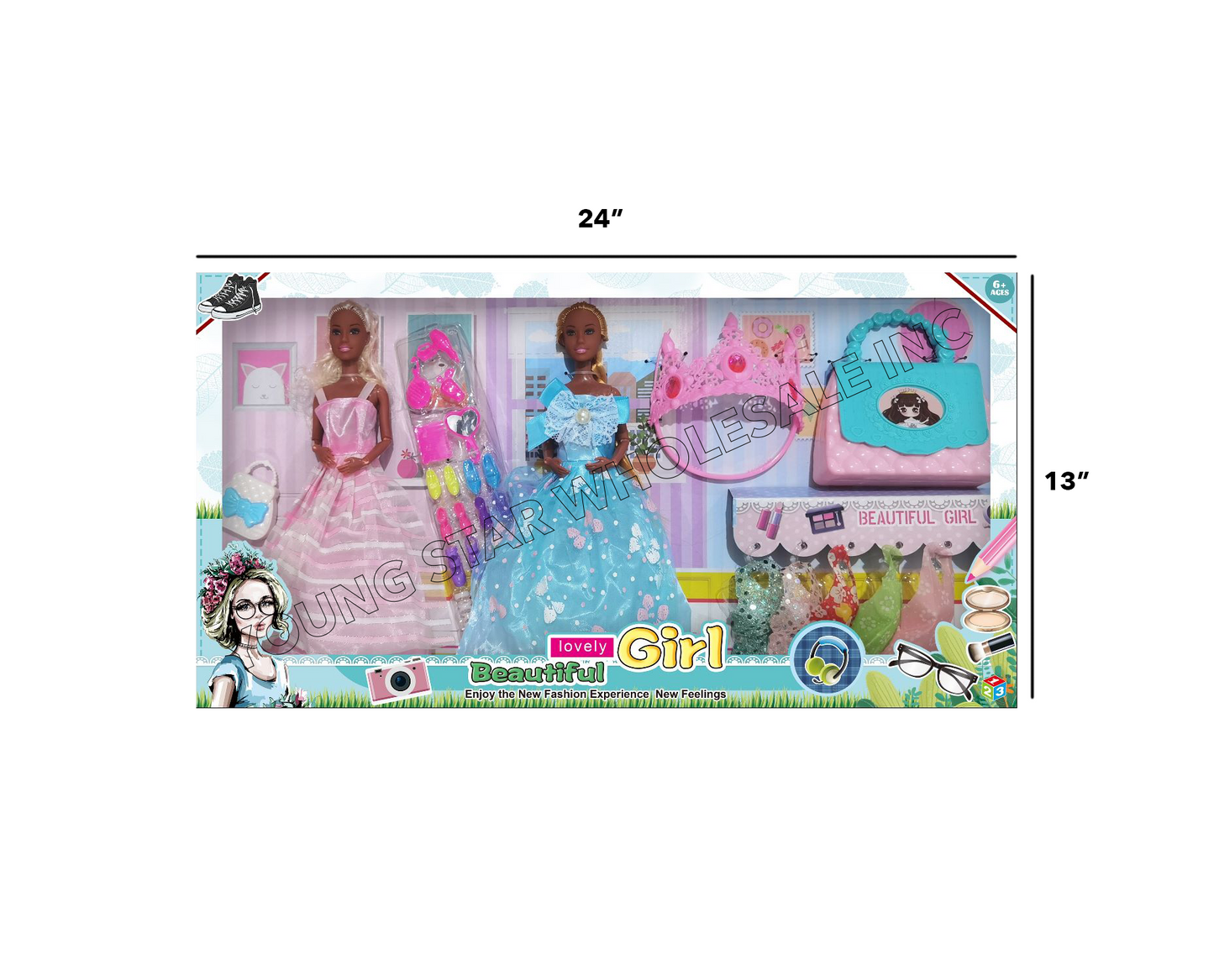 Beautiful Lovely Girl 9 (Qty: 48pcs)