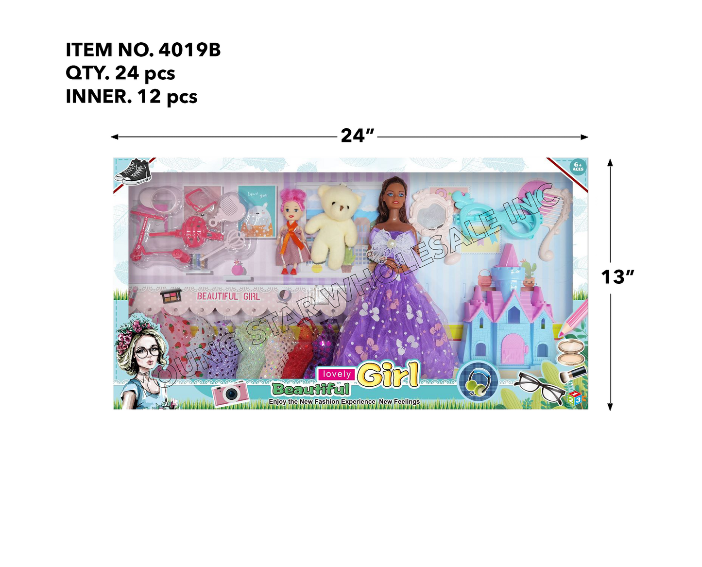 Beautiful Lovely Girl 11 (Qty: 48pcs)