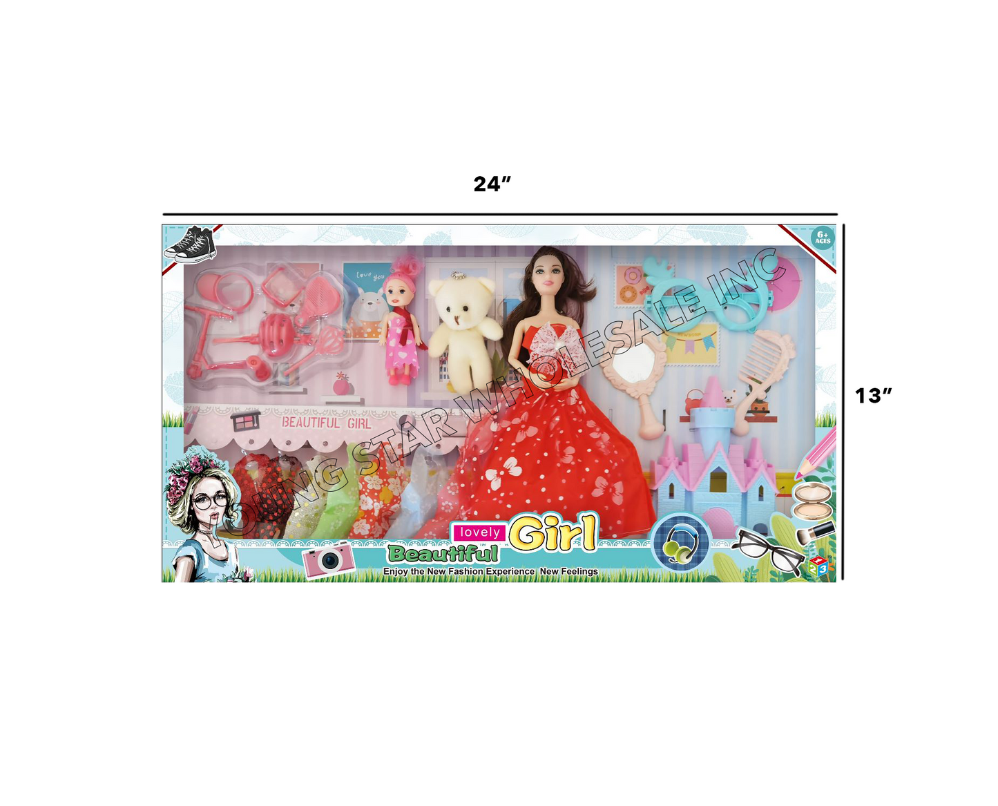 Beautiful Lovely Girl 12 (Qty: 48pcs)