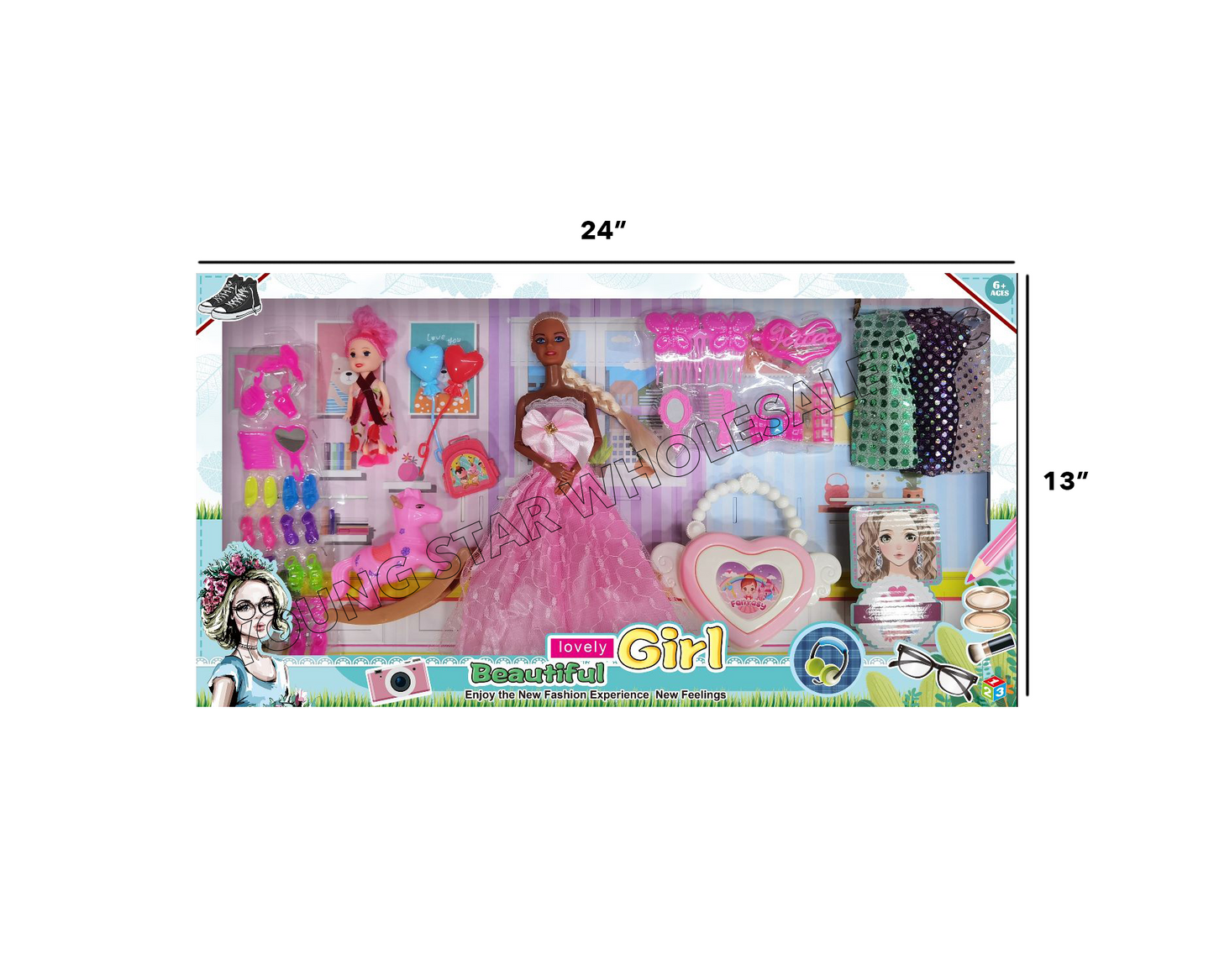 Beautiful Lovely Girl 13 (Qty: 48pcs)