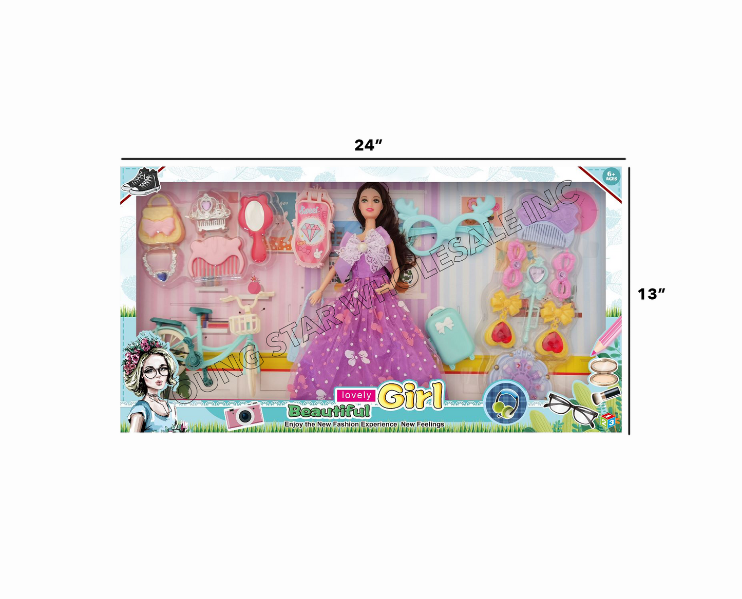 Beautiful Lovely Girl 18 (Qty: 48pcs)