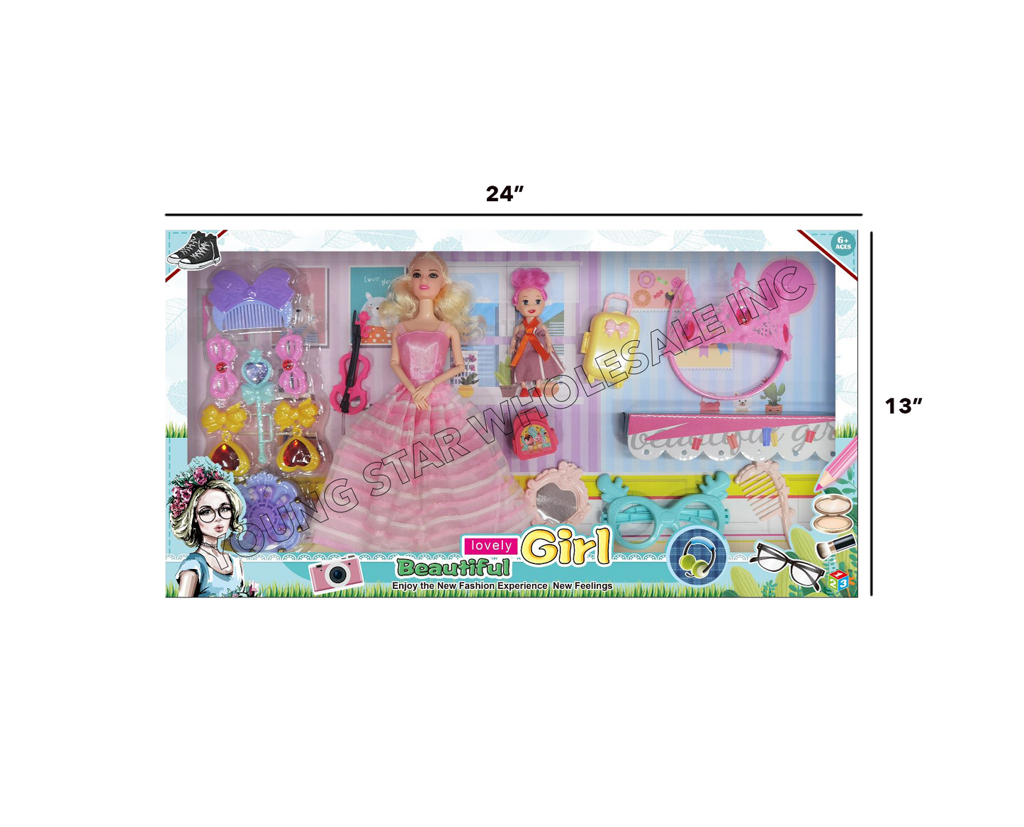 Beautiful Lovely Girl 8 (Qty: 48pcs)