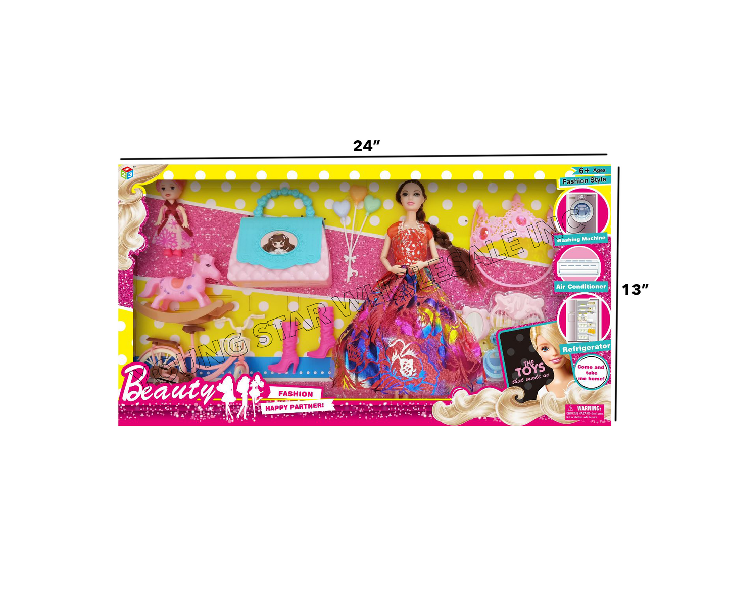 Beauty Fashion Dolls 16 (Qty: 48pcs)