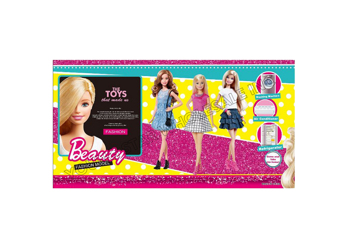 Beauty Fashion Dolls 3 (Qty: 48pcs)