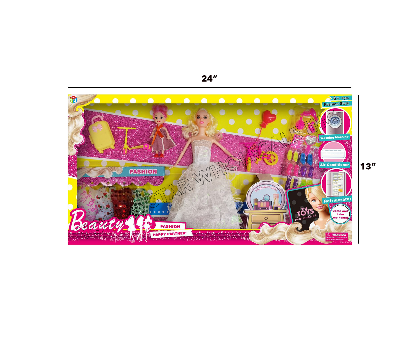 Beauty Fashion Dolls 6 (Qty: 48pcs)