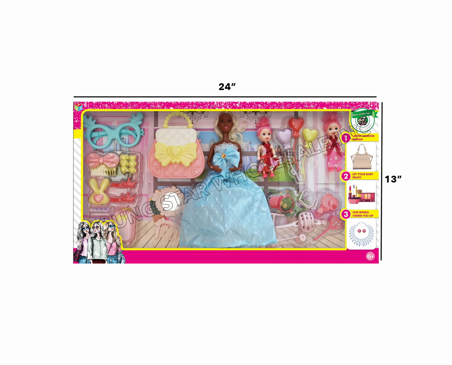 Beauty Lovely Doll Girl 11 (Qty: 48pcs)