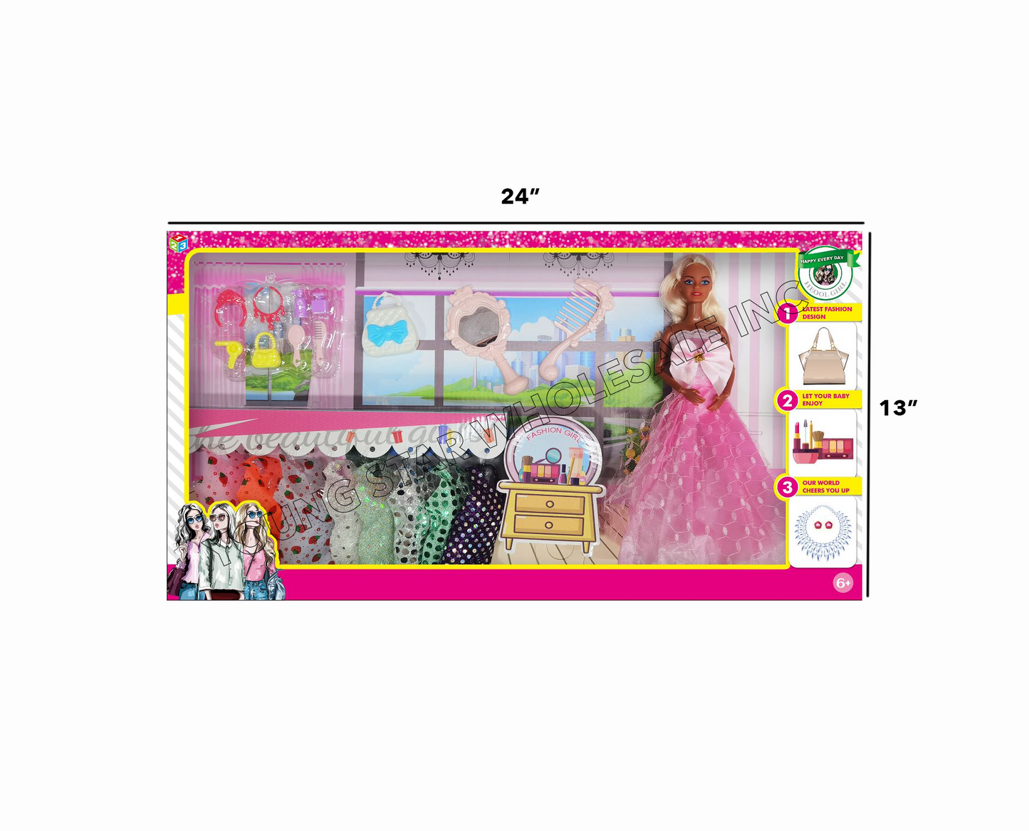 Beauty Lovely Doll Girl 10 (Qty: 48pcs)