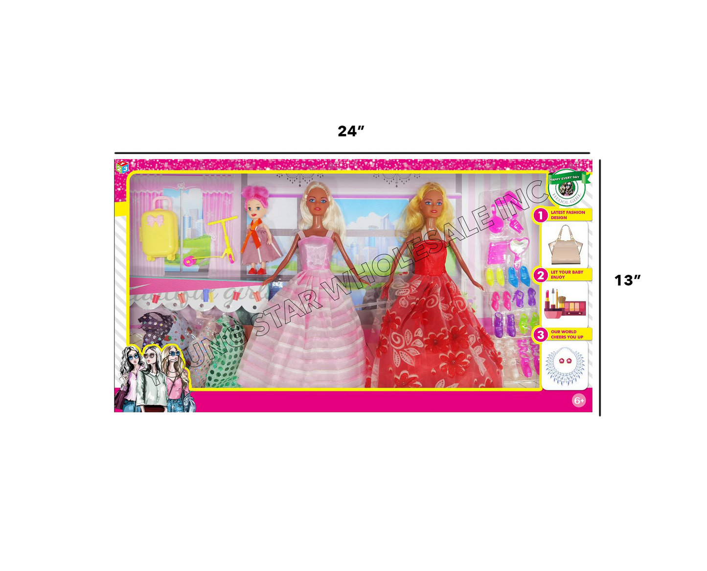Beauty Lovely Doll Girl 9 (Qty: 48pcs)