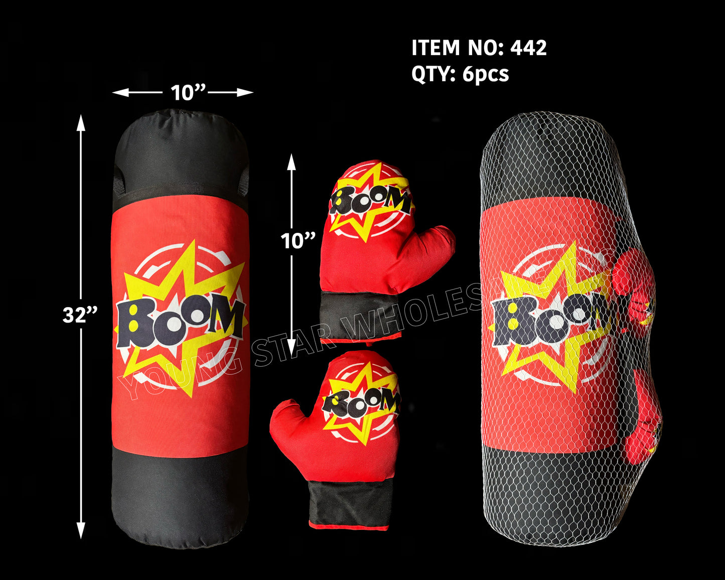 Punching Bag Boom XX-Large - 32" (Qty: 6pcs)