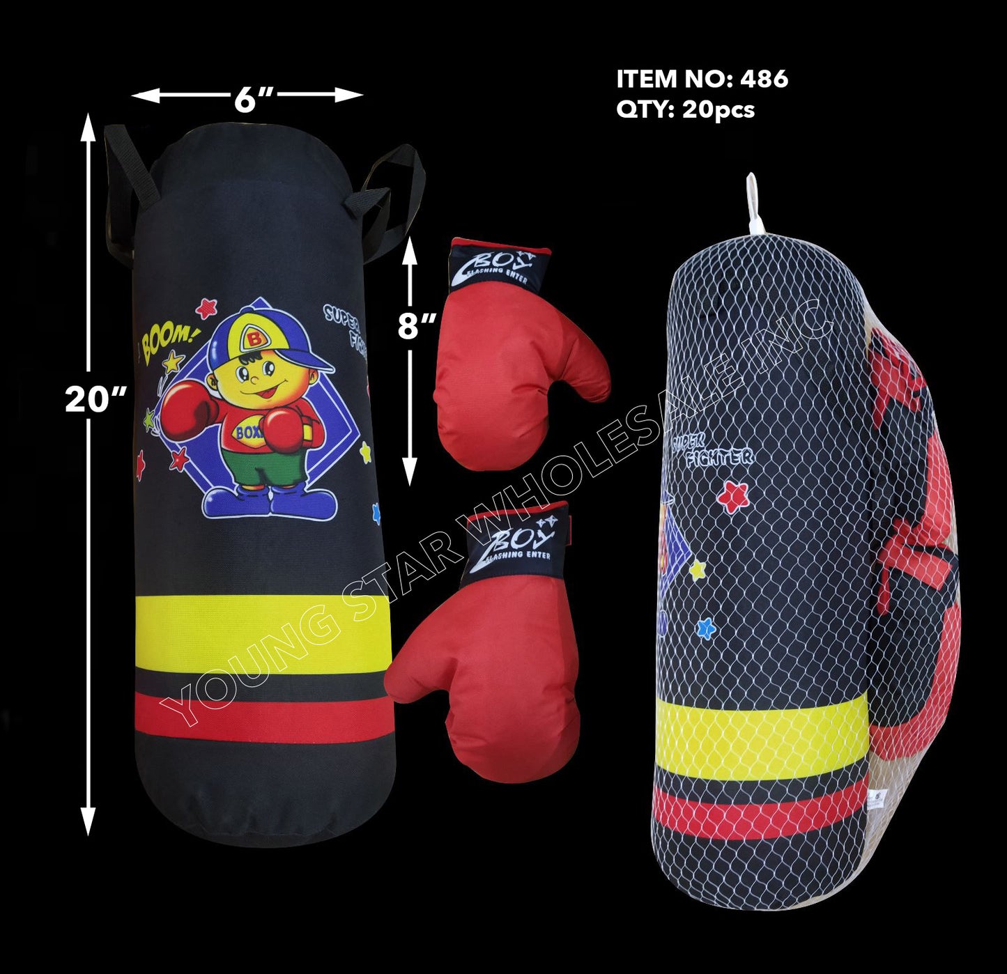 Punching Bag Boys Medium - 20" (Qty: 20pcs)