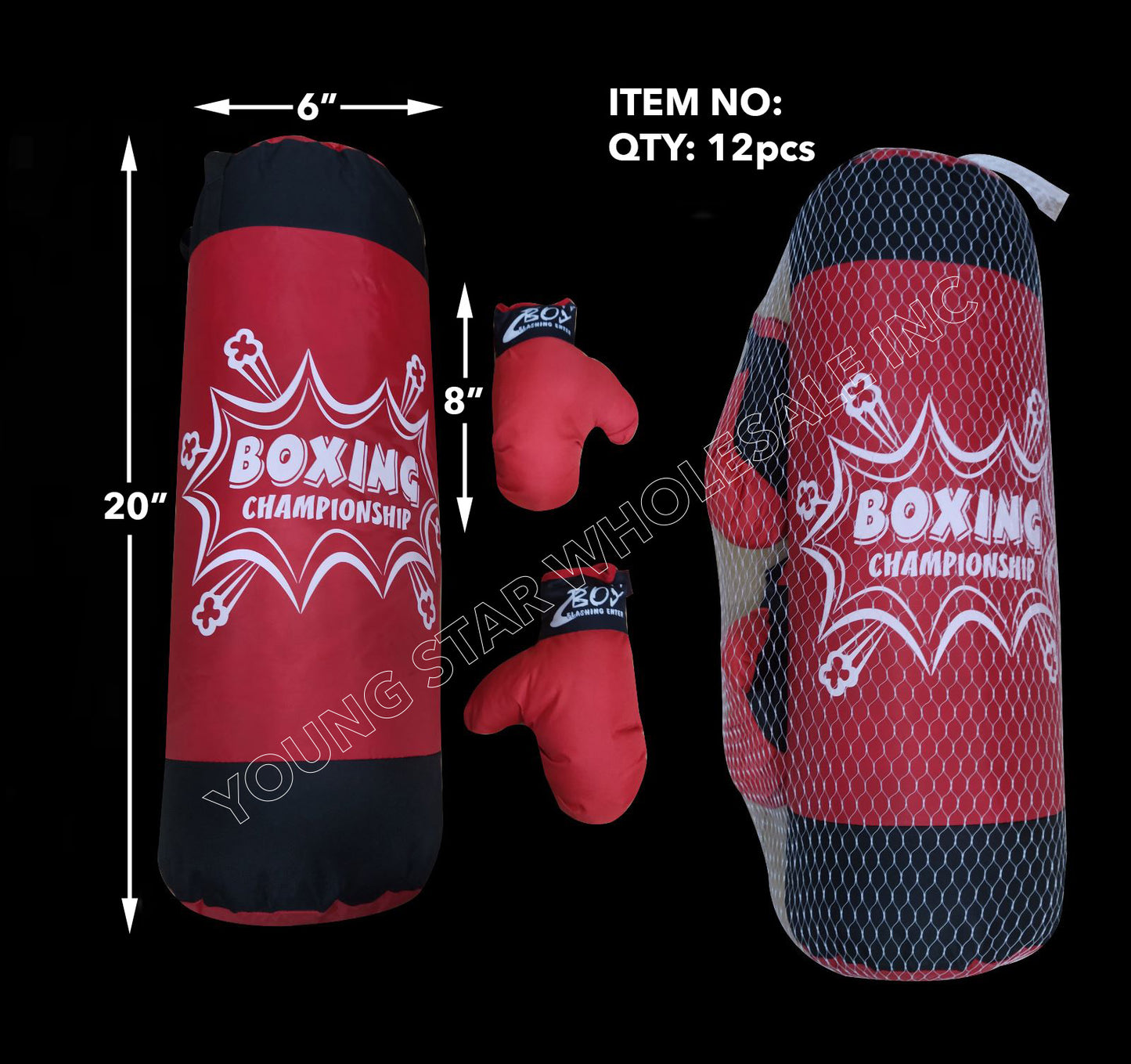 Punching Bag Championship Medium - 20" (Qty: 12pcs)