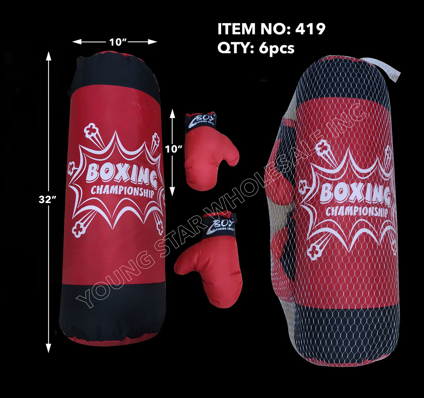 Punching Bag Champions XX-Large - 32" (Qty: 6pcs)