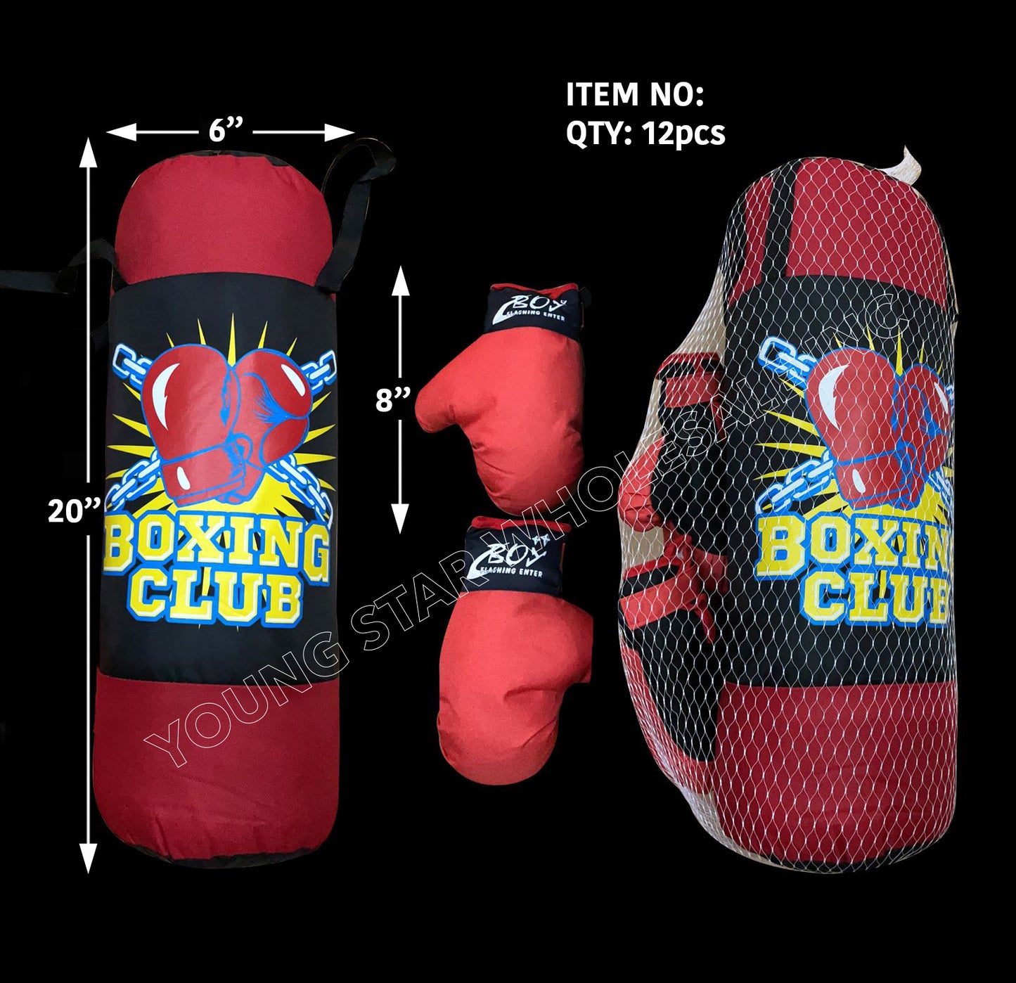 Punching Bag Boxing Club Medium - 20" (Qty: 12pcs)
