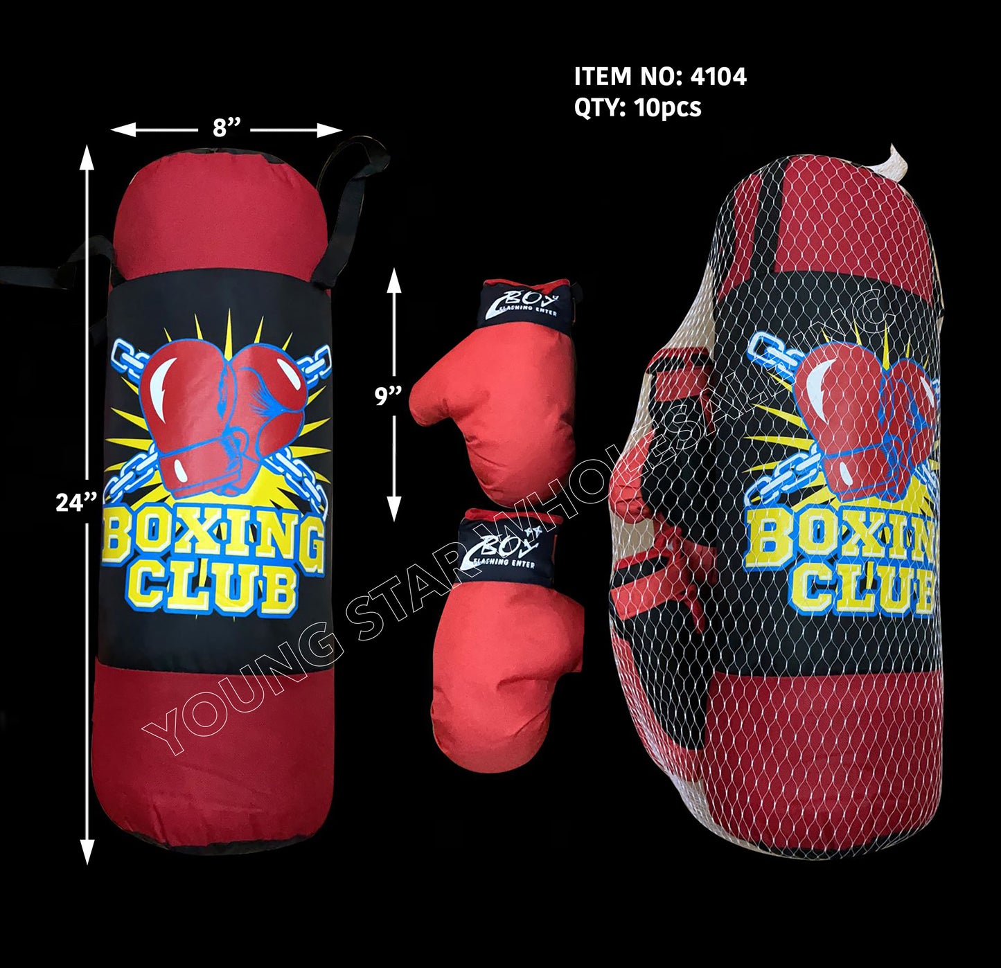 Punching Bag Boxing Club Large - 24" (Qty: 10 pcs)