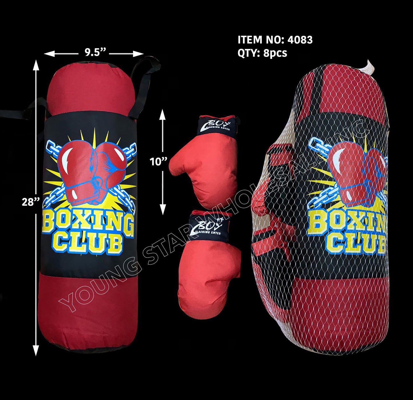 Punching Bag Boxing Club X-Large - 28" (Qty: 8pcs)