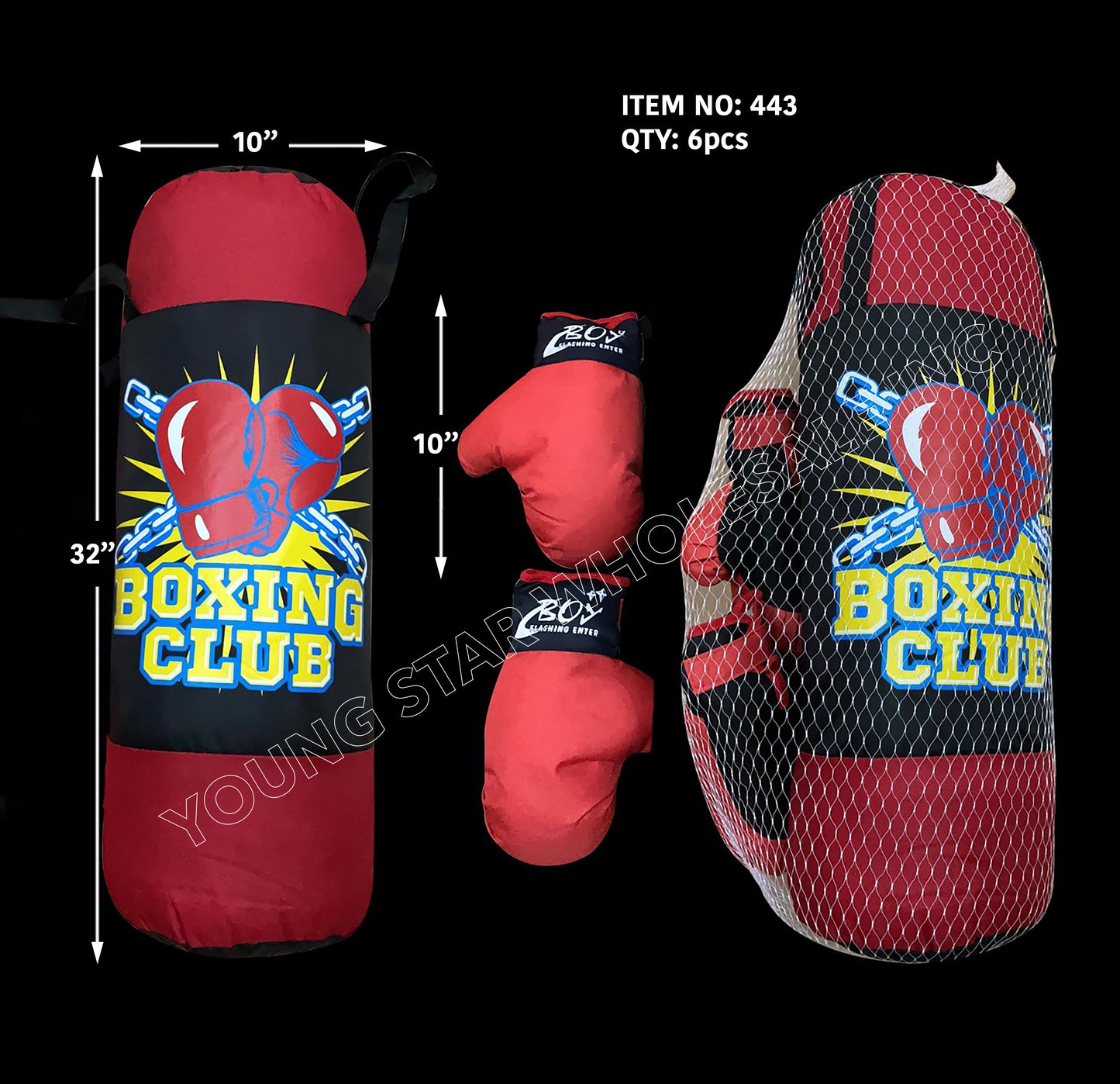 Punching Bag Boxing Club XX-Large - 32" (Qty: 6pcs)