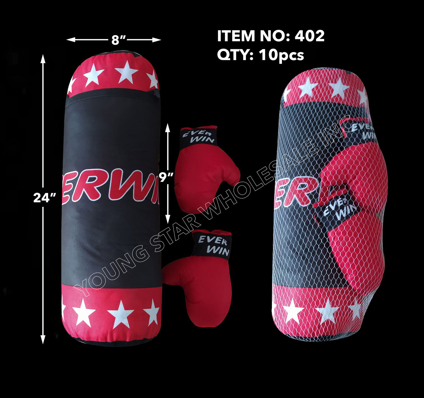 Punching Bag Everwin Large - 24" (Qty: 10pcs)