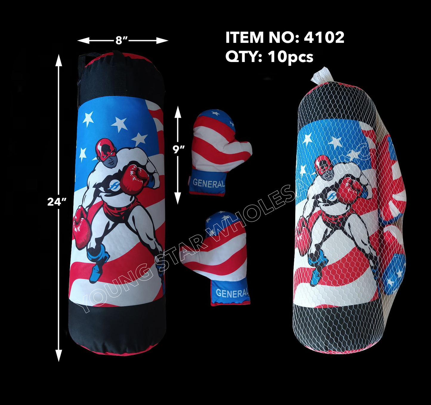 Punching Bag General Large - 24" (Qty: 10pcs)
