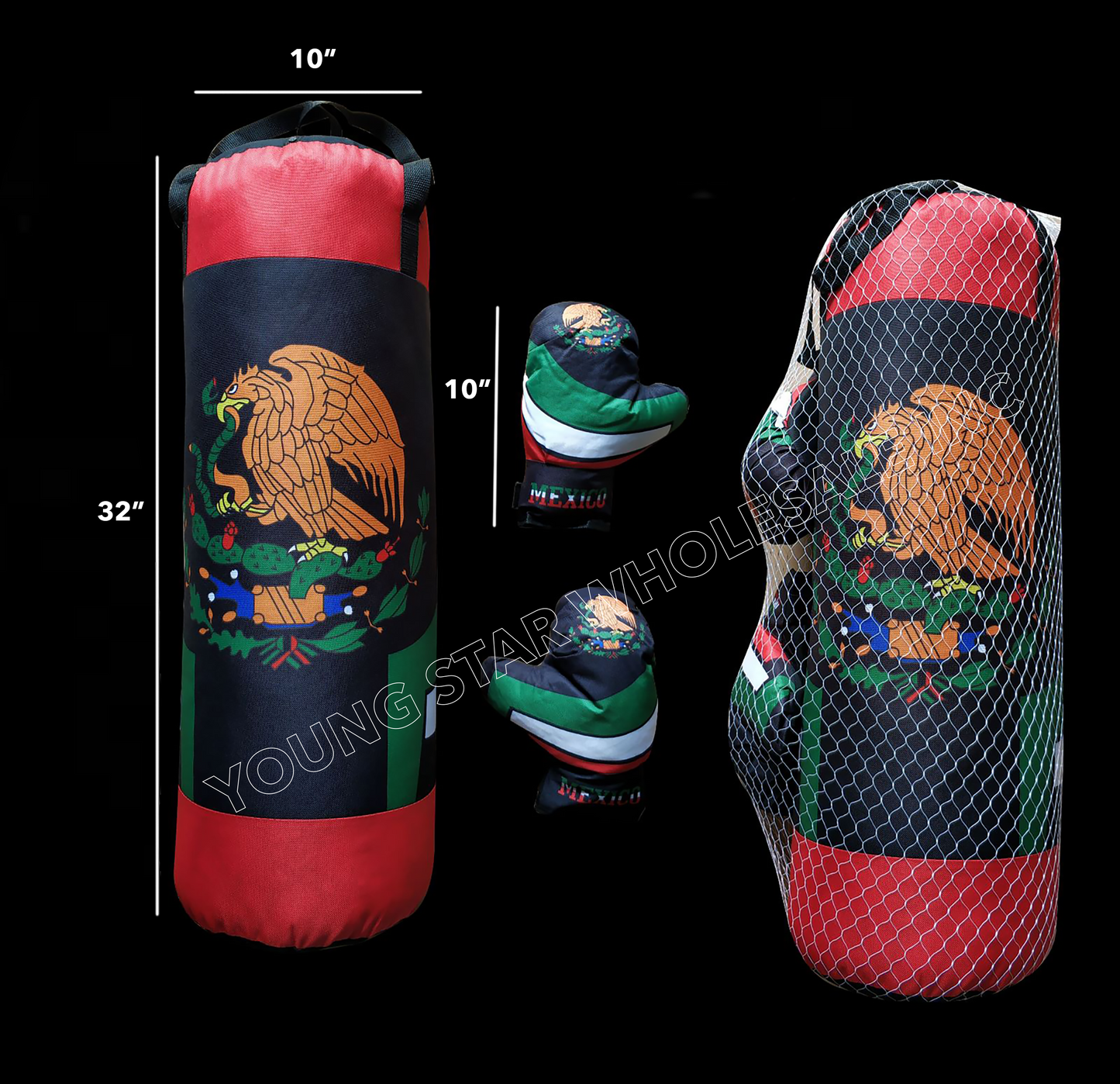Punching Bag New Style Mexico Flag