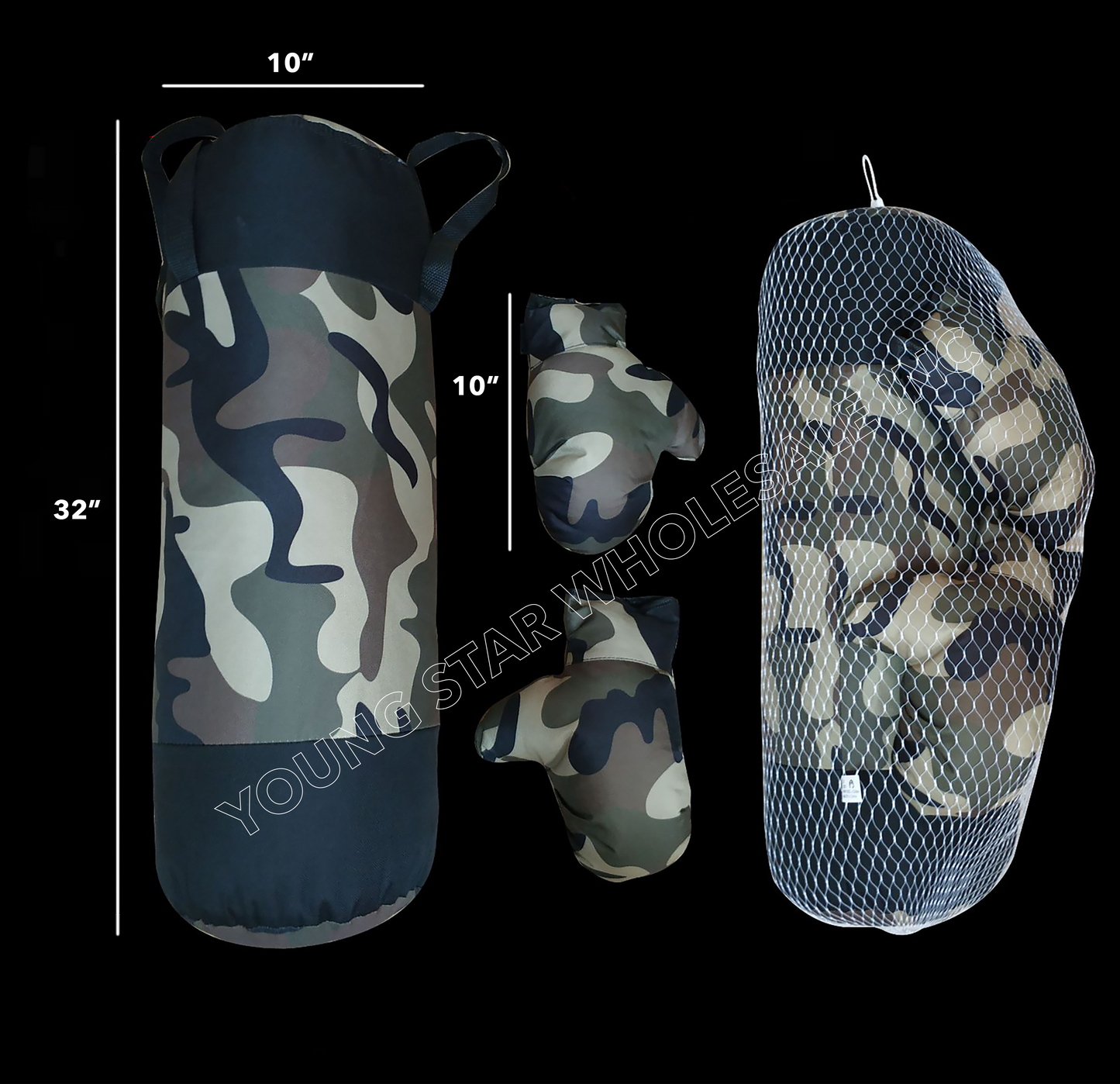 Punching Bag Green Camoflauge