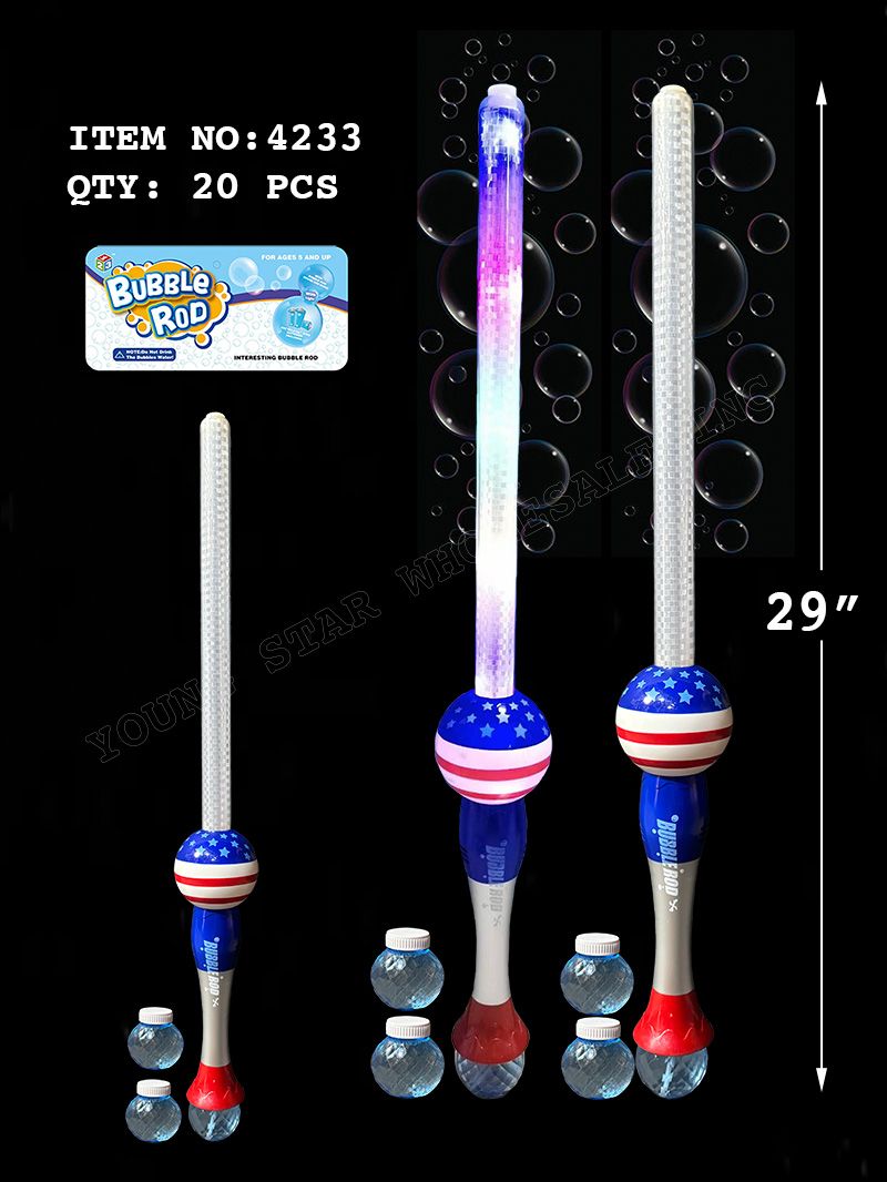 American Flag Bubble Rod (Qty: 20pcs)