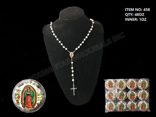 Guadalupe Rosary White (Qty: 48dz)