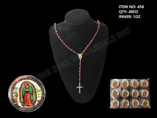 Guadalupe Rosary Red (Qty: 48dz)