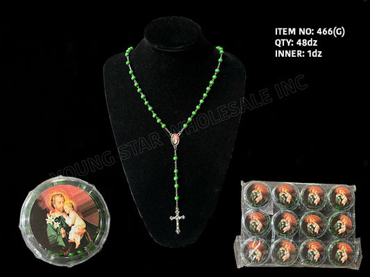 San Jose Rosary Green (Qty: 48dz)