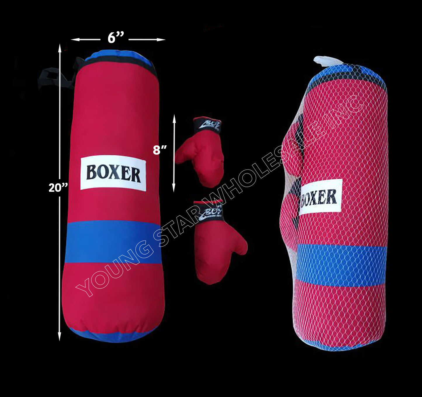 Punching Bag Boxer Medium - 20" (Qty: 12pcs)