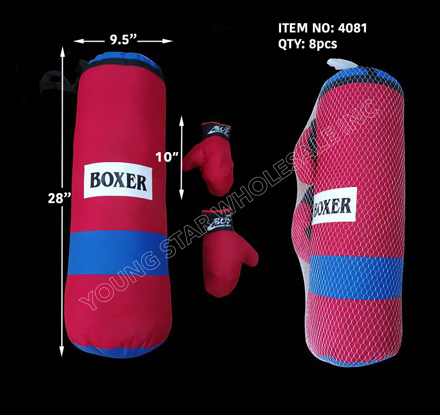 Punching Bag Boxer X-Large 28" (Qty: 8pcs)