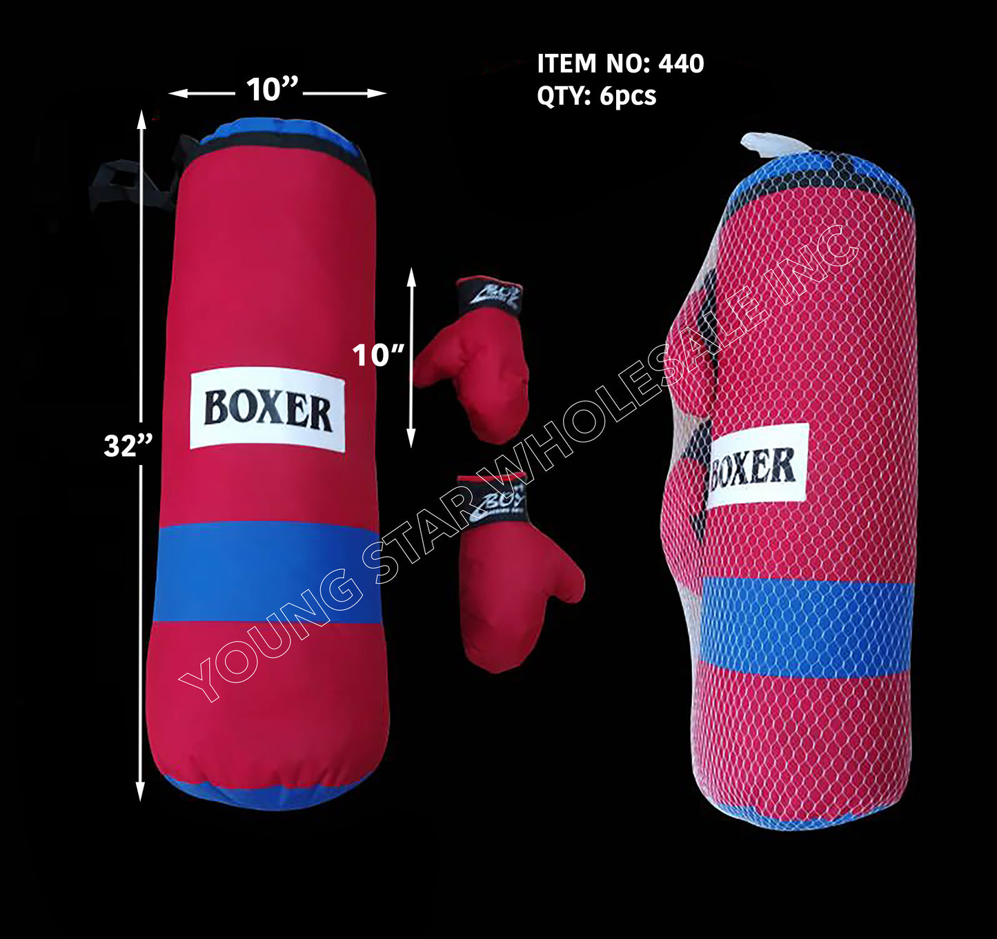 Punching Bag Boxer XX-Large (Qty: 6pcs)